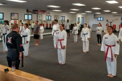 During 'Bring Your Parent to Class Day,' parents join their kids for a workout. The KFMA Family Class is a great mix of Adults, Teens and Kids, and always very high-energy!