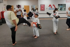 KFMA Kids had a great time with their parents working out in the Family Class!