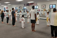 At the start of every partner drill, the traditional bow is still used to show respect for our partner! 