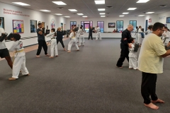 During 'Bring a Parent to Class Day,' parents who don't regularly train were able to take class with their KFMA Kids during the Family Class. 