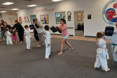 Tigers paired-up with their parents for this class, and everyone had a fun time working on target drills! 