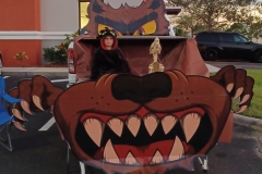 As KFMA is family-oriented, our parents always help out by creating some unique designs for our Trunk-or-Treat event! It's no surprise this was one of the top 3 trunks in our contest!!