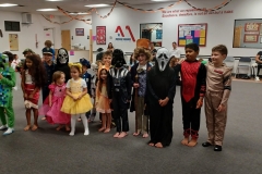 Our youngest group of contestants in the costume contest! 