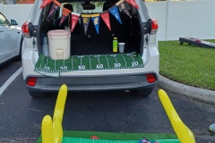 As KFMA is family-oriented, our parents always help out by creating some unique designs for our Trunk-or-Treat event! A football theme is always appreciated in the South! 
