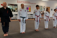 Black Belts preparing to test at Kowkabany's Family Martial Arts