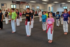 Family martial arts classes at KFMA are typically offered twice a day to allow for busy schedules. More than half of these students are training alongside family members. Family martial arts classes at KFMA are typically offered twice a day to allow for busy schedules. More than half of these students are training alongside family members.