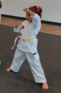 KFMA Tigers work on basic martial arts skills, as well as life skills (courtesy, respect, self-control) to help prepare for success in school.
