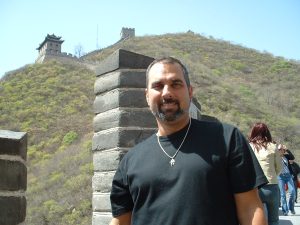 Chief Master DK on the Great Wall of China during his Masters' training in 2005.