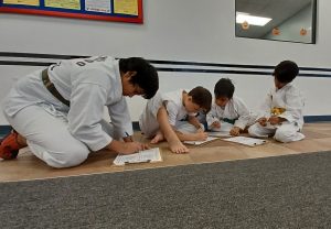 During Friendship month, KFMA Kids work on developing friendships by interviewing each other with their life skill worksheets!